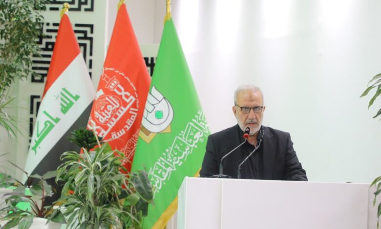 امين عام العتبة الحسينية المقدسة يوصي أصحاب المواكب الحسينية بالالتزام بتوجيهات المرجعية العليا والابتعاد عن الممارسات الخاطئة