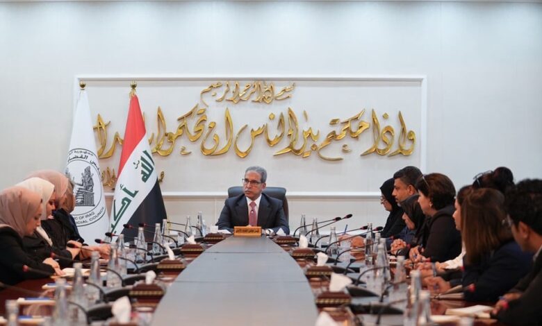 رئيس مجلس القضاء يناقش شبكة نسائية بملاحظات تعديل الأحوال الشخصية