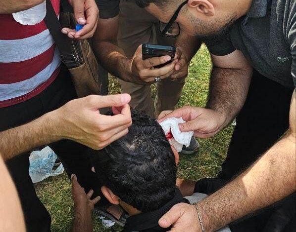 إصابات بصفوف متظاهري المهن الطبية والصحية في بغداد