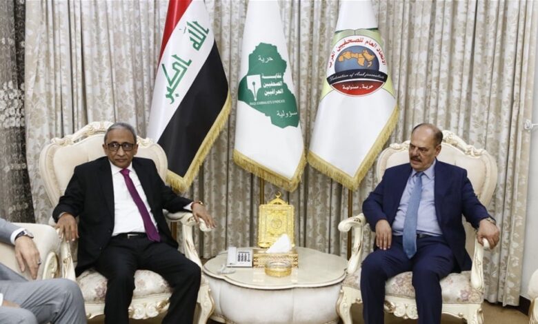 رسالة شكر لنقيب الصحفيين العراقيين من مجلس الوحدة الاقتصادية العربية