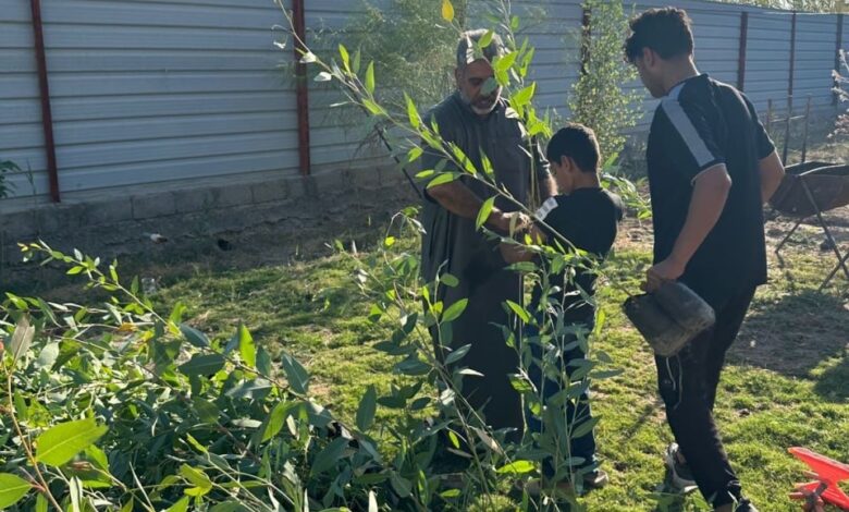 جمعية نحالي كربلاء التخصصية تبادر بحملة شراء وتوزيع شتلات الأشجار الرحيقية على مدارس المحافظة