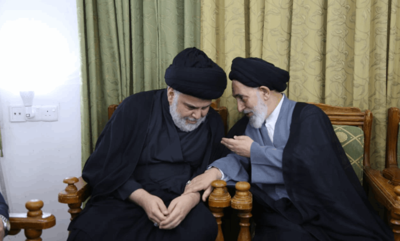 السيد الصدر يزور القبانجي بعد تعرض داره لهجوم بـ”قاذفة”
