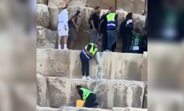 السياحة المصرية توضح حقيقة فيديو “تكسير هرم خوفو