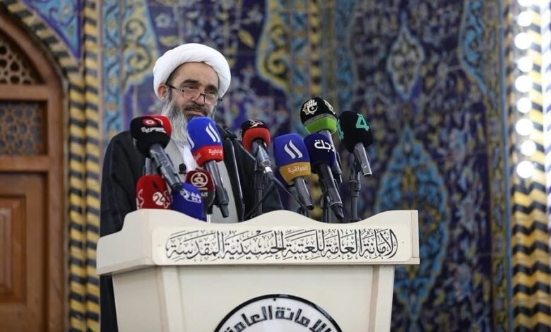 خطيب صلاة العيد في كربلاء يطالب بتطبيق ما اوصى به الإمام علي ولده الحسن (ع) لمعالجة امراض اجتماعية خطرة استثمرها العدو لزرع التفرقة في المجتمع