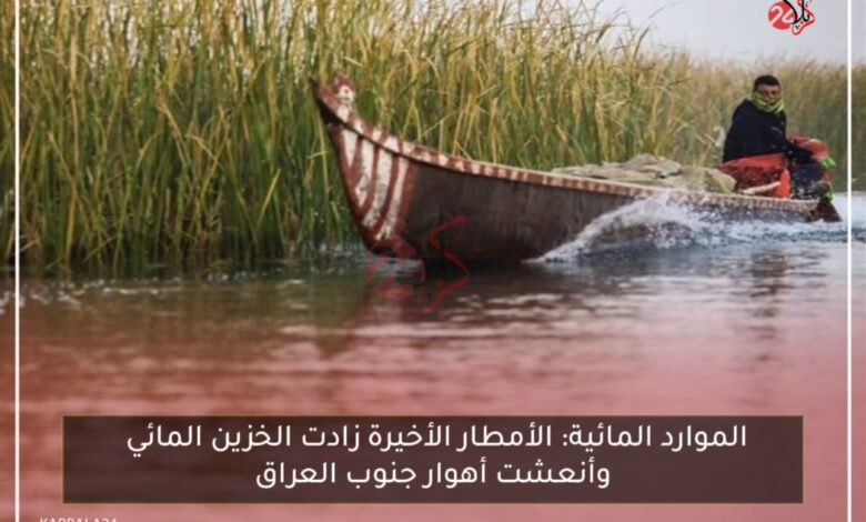 الموارد المائية: الأمطار الأخيرة زادت الخزين المائي وأنعشت أهوار جنوب العراق