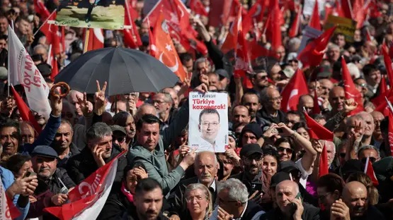 تظاهرات في إسطنبول احتجاجا على اعتقال إمام أوغلو