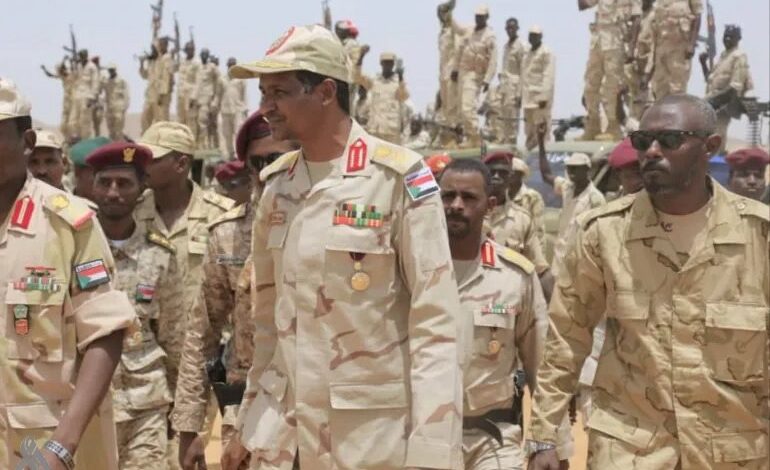 قوات الدعم السريع تعلن موافقتها على الهدنة الإنسانية المطروحة من دول الرباعية
